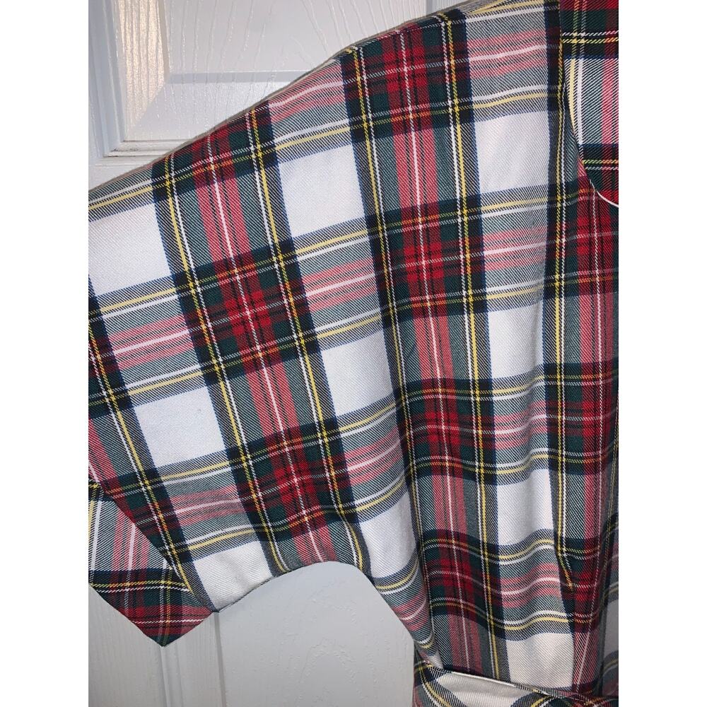 Buru Womens Stewart Tartan The Donna Day Gown Dress Size S Retro Fall Holidays - Picture 4 of 7